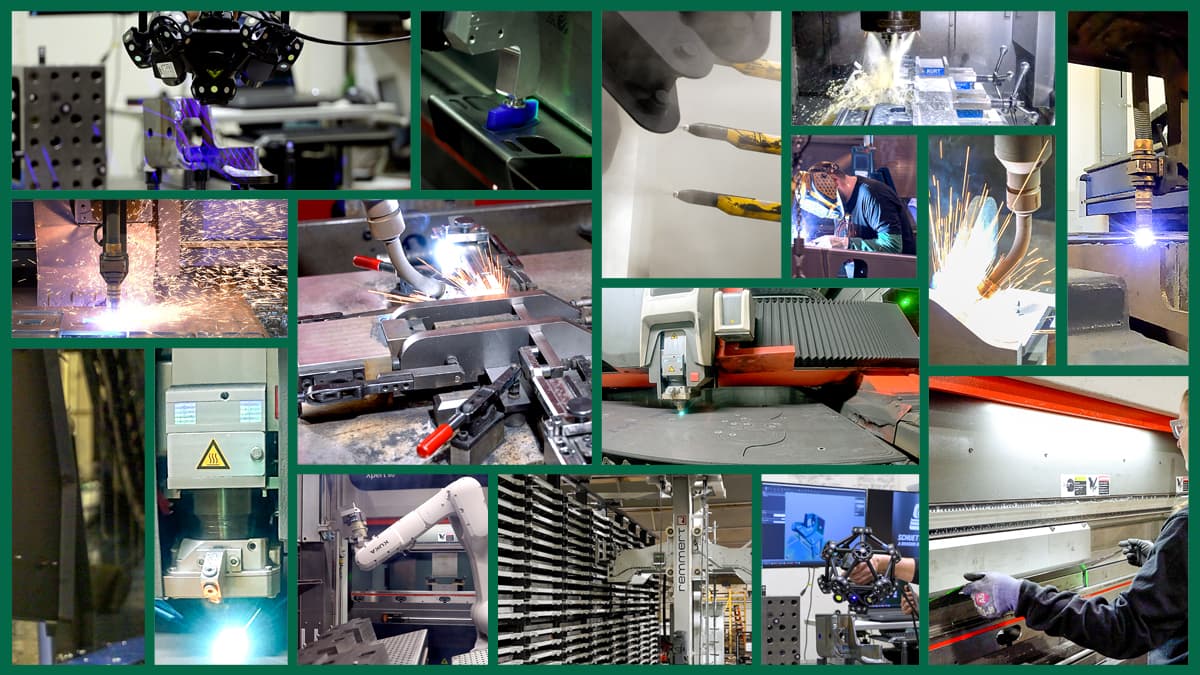 Schuette Metal Fabrication Services Picture Collage