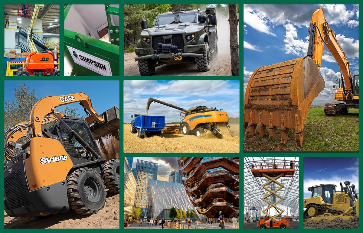 a collage of industries we proudly work with.